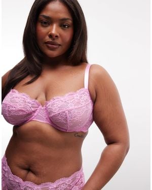 ASOS Asos design curve – lola – bügel-bh aus spitze - Rot