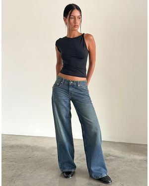 Motel Roomy Extra Wide Low Rise Jeans - Multicolor