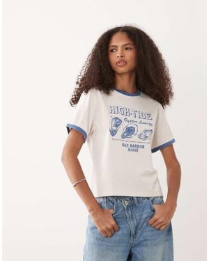 Abercrombie & Fitch Coastal Graphic T-shirt - White