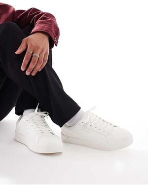 Bershka Lace Up Trainer - White