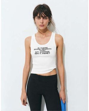 Pull&Bear The Devil Wears Prada Tank Top - White