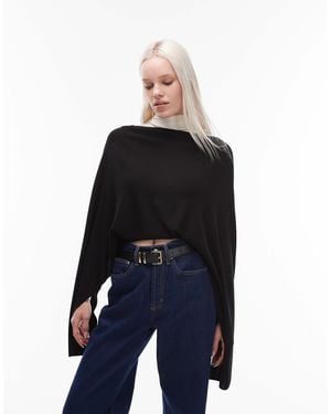 ARKET Boat Neck Long Sleeve Cape Top - Blue