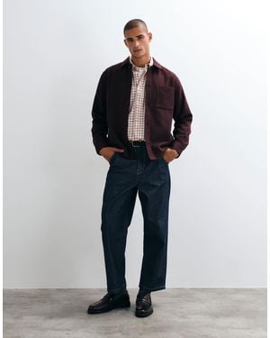 ASOS Overshirt With Wool - Blue