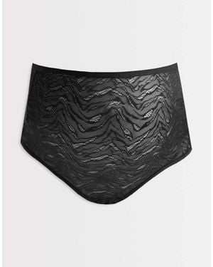 Mama.licious Mamalicious – umstandsmode – transparenter netzstoff-slip - Schwarz