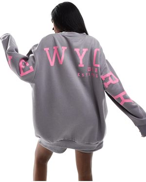 Missy Empire Missy empire exklusiv – sweatshirt - Lila