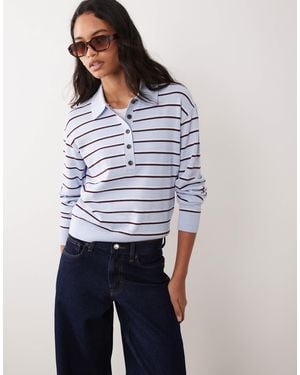 ARKET Merino Polo Sweater - Blue
