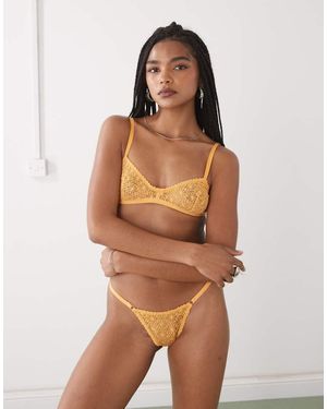 Motel Panli Lace Soft Bra - Brown