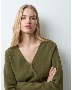 Threadbare Jersey Asimétrico Con Cuello De Pico En-Verde