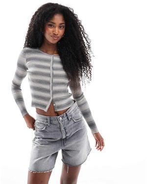 Cotton On Cotton On Everfine Rib Knit Cardigan - Grey
