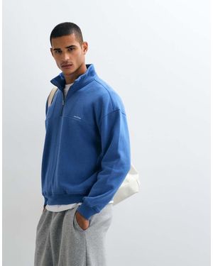 Hollister 1/4 Zip Sweatshirt - Blue