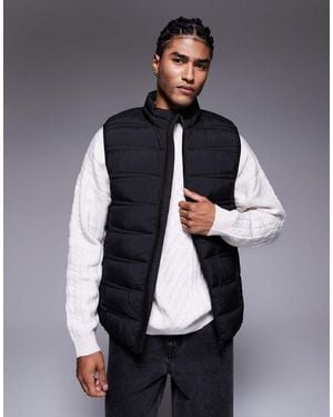 River Island Lightweight Puffer Vest - Blue