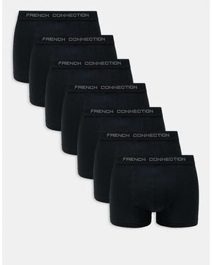 French Connection French connection – 7er-pack eng geschnittene boxershorts - Schwarz