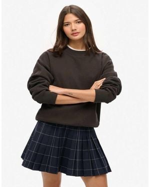 Superdry Vintage Pleated Mini Skirt - Black