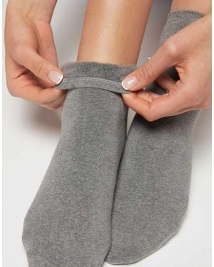 Calzedonia Short Cotton Thermal Socks - Grey