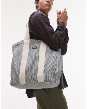 Dickies Tote bag à rayures hickory - Gris