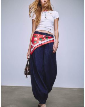 Stradivarius Balloon Jeans - Blue