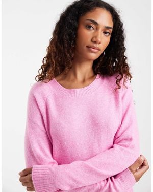 Vero Moda Round Neck Knitted Jumper - Pink