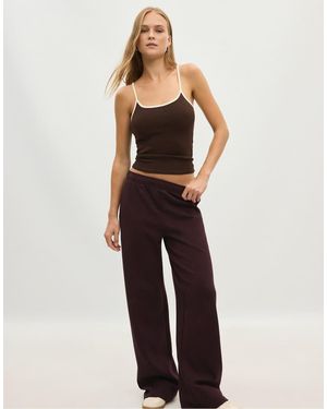 Stradivarius Wide-leg jogger Trousers - White