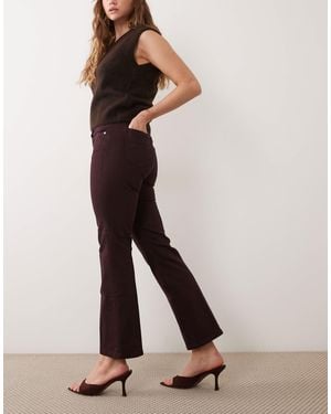Mango Jean kickflare sienna bordeaux - Rouge