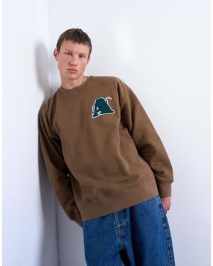 TOPMAN Sudadera Extragrande Con Bordado De Letra De - Azul