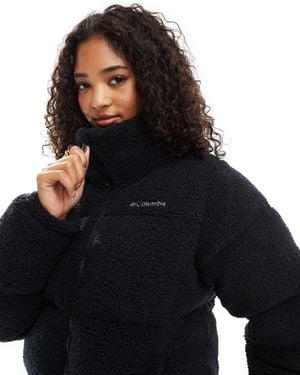 Columbia Puffect Puffer Sherpa Jacket - Black