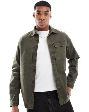 Superdry – utility-hemdjacke - Grau