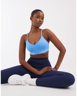Nike – dri-fit indy – sport-bh - Blau