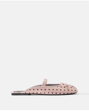 Pull&Bear Ballerines slingback à pois s - Rose