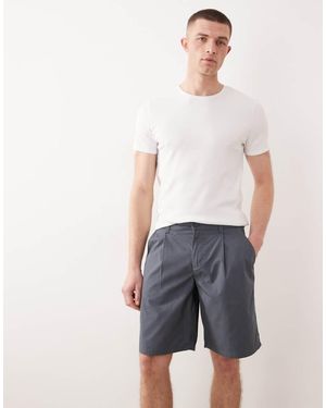 Only & Sons Loose Fit Pleated Shorts - Grey
