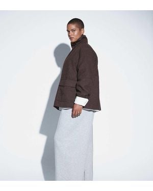 ASOS Asos Design Curve Funnel Harrington Formal Jacket - Blue