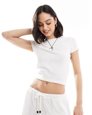 Cotton On Lighweight Cropped T-Shirt - White
