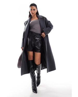 EVER NEW Oversized Wrap Coat - Blue