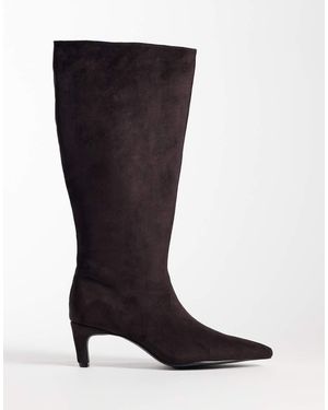 Threadbare Stivale Al Ginocchio Con Tacco - Nero