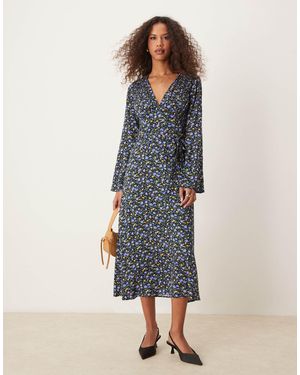Nobody's Child – lydia – midikleid mit blümchenmuster - Blau