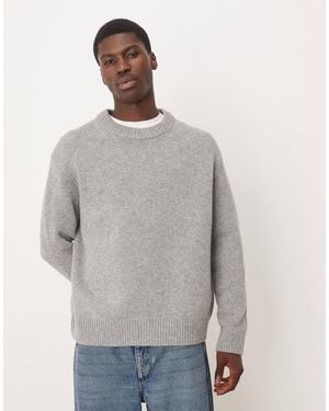 ARKET – oversize-pullover aus wollmischung - Grau
