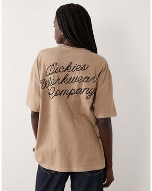 Dickies Labelle T-Shirt Grafica A Maniche Corte - Neutro