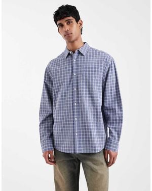 ASOS Camisa A Cuadros Extragrande De - Azul