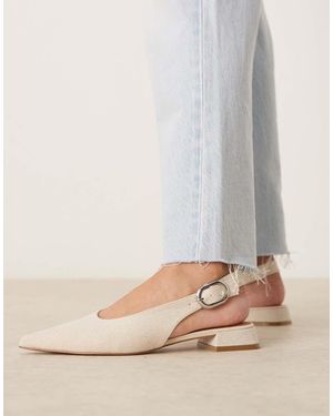 ASOS Leonora Slingback Ballet - Natural