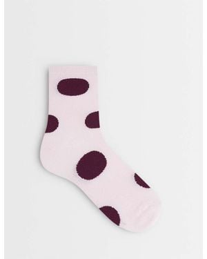 Vero Moda Enkelsokken Met Stippen - Roze
