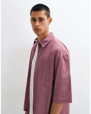 ASOS Camicia Oversize A Quadri - Viola