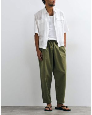 ASOS Relaxed Barrel Trouser - Green