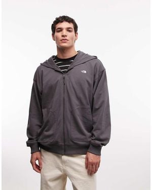The North Face U Essential Oversize Full Zip Hoodie - Grey