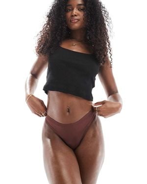 Modibodi Period Au Naturel Seam-free Lingerie Thong - Brown