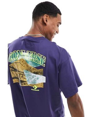 Converse Camiseta Azul Mountain Remix De