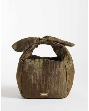 Mango Tie Detail Purse - Brown