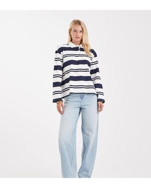 Vero Moda Vaqueros De Talle Alto Y Pernera Barrel Con Lavado Azul Claro Billie De