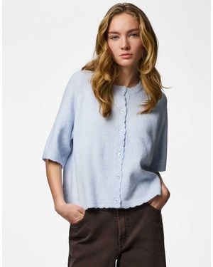 Pieces – strickjacke - Weiß