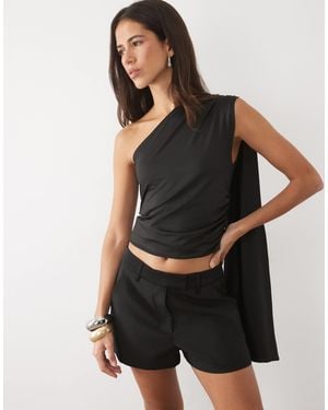 ASOS Tailored Tux Micro Shorts - Black