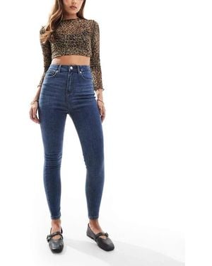 Don't Think Twice Dtt Ellie High Waist Skinny Jeans - Blue