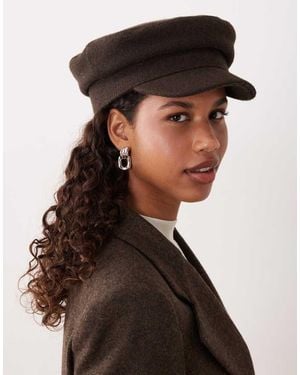 Mango Mnago Bakerboy Hat - Brown